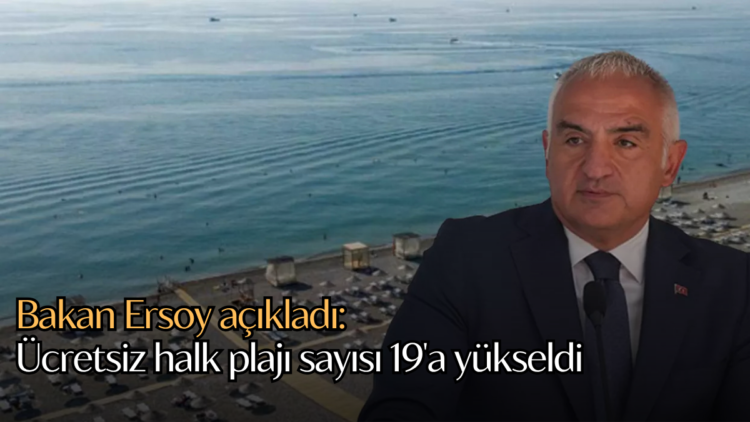 Ücretsiz halk plajı sayısı 19'a yükseldi.