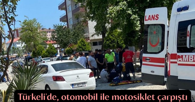 sinop turkelide otomobil ile motosiklet carpisti 1 yarali habermeydan