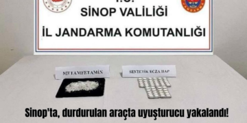 Sinop’ta, durdurulan araçta uyuşturucu yakalandı!