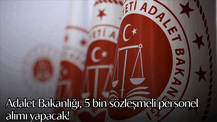 Adalet Bakanlığı, infaz ve koruma memuru, zabıt katibi ve hemşire gibi farklı pozisyonlar için 5 bin yeni personel alımı yapacak.