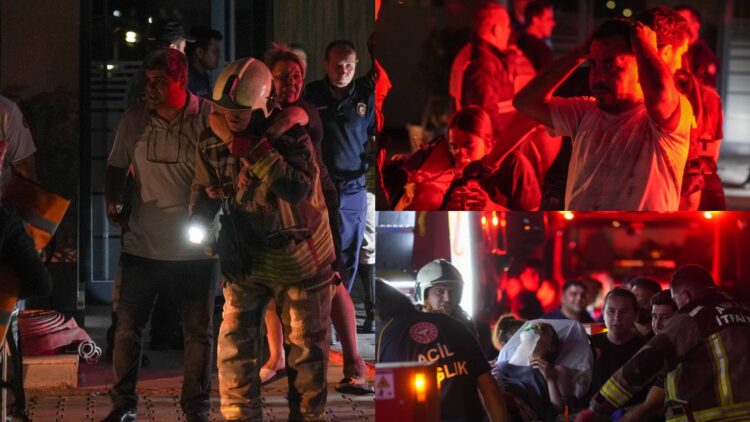 Çankaya ilçesi Alacaatlı Mahallesi’nde bulunan 26 katlı bir sitenin dördüncü katında henüz belirlenemeyen bir sebeple yangın çıktı. Alevler hızla üst katlara yayıldı.