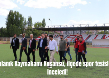 Bulanık Kaymakamı Koşansu, ilçede yapımı devam eden spor tesislerini inceledi!