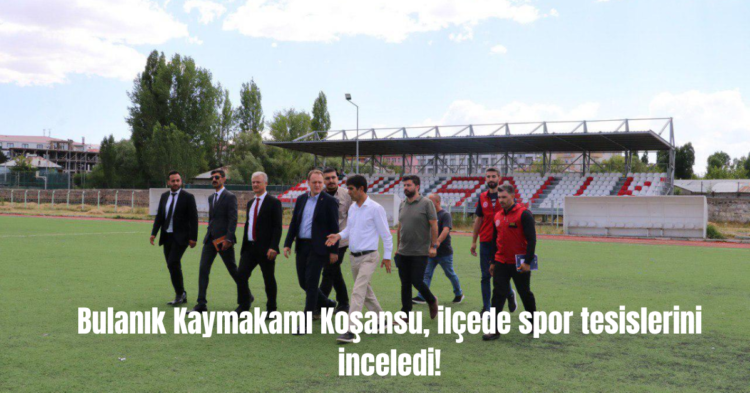 bulanik kaymakami kosansu yapimi devam eden spor tesislerini inceledi habermeydan