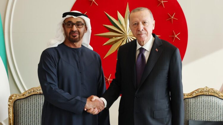 Cumhurbaşkanı Erdoğan, BAE Devlet Başkanı Al Nahyan ile telefonla görüştü.