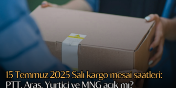 15 Temmuz 2025 Salı kargo mesai saatleri: PTT, Aras, Yurtiçi ve MNG açık mı?