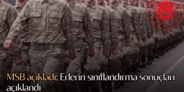 MSB açıkladı: Erlerin sınıflandırma sonuçları açıklandı