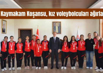 Muş Bulanık Kaymakamı Koşansu, grubunu lider bitiren kız voleybolcuları ağırladı!