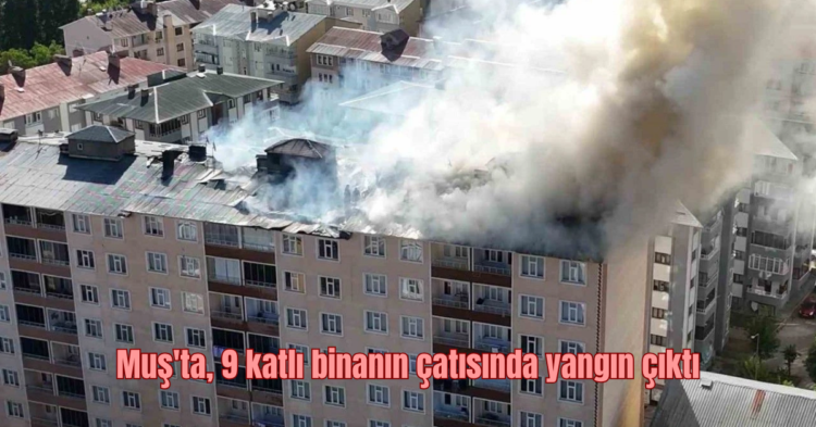 musta 9 katli binanin catisinda yangin cikti habermeydan