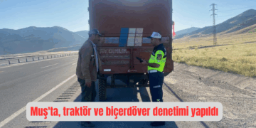 Muş’ta, traktör ve biçerdöver denetimi yapıldı!