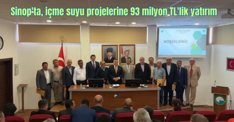 sinopta 2025 icme suyu projelerine 93 milyon tllik yatirim habermeydan