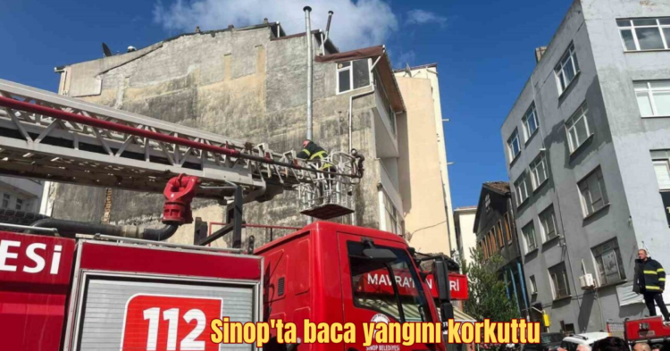 sinopta bir isletmenin bacasinda cikan yangin korkuttu habermeydan