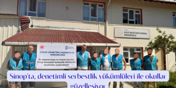 Sinop’ta, denetimli serbestlik yükümlüleri ile okullar güzelleşiyor!