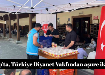 Sinop’ta, Türkiye Diyanet Vakfından vatandaşlara aşure ikramı!
