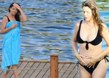 Aysun Kayacı Türkiye tatilinde ortaya çıktı