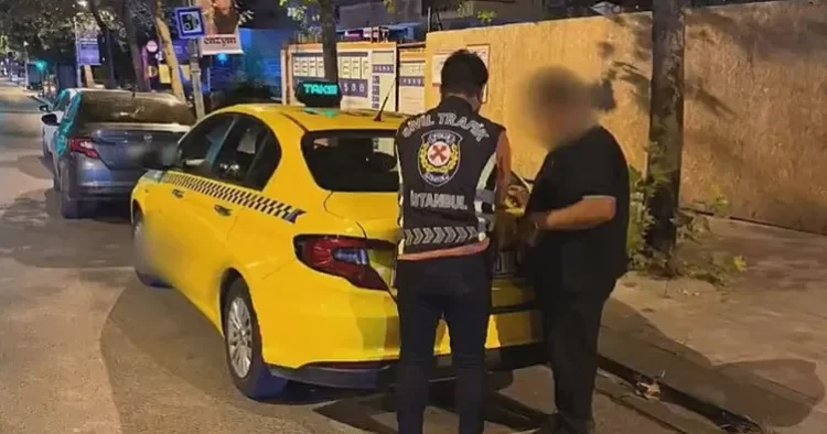 Drift yapan taksici habermeydan
