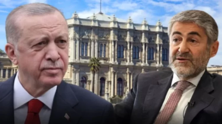 Cumhurbaşkanı Recep Tayyip Erdoğan, eski Hazine ve Maliye Bakanı Nureddin Nebati ile Dolmabahçe Çalışma Ofisi’nde bir araya geldi.