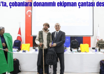 Muş’ta, çobanlara donanımlı ekipman çantası desteği!