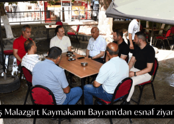 Muş Malazgirt Kaymakamı Bayram’dan esnaf ziyaretleri!