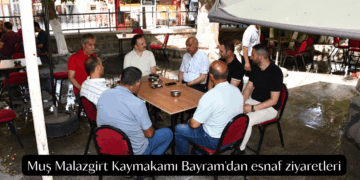Muş Malazgirt Kaymakamı Bayram’dan esnaf ziyaretleri!
