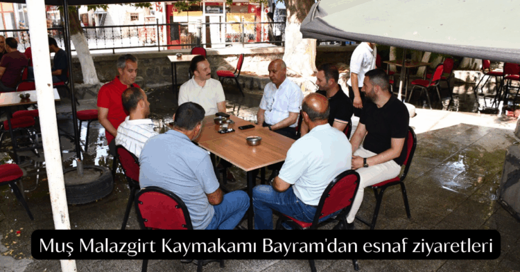 mus malazgirt kaymakami bayramdan esnaf ziyaretleri habermeydan