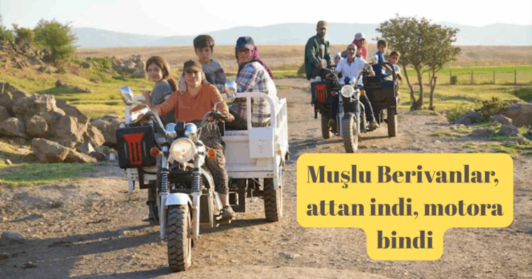 muslu berivanlar attan indi motora bindi habermeydan