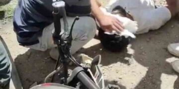 Muş’ta, otomobil ile motosiklet çarpışmasında 2 kişi yaralandı!