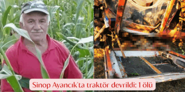 Sinop Ayancık’ta traktör devrildi: 1 ölü