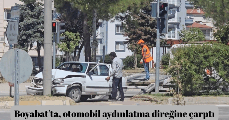sinop boyabatta otomobil aydinlatma diregine carpti habermeydan