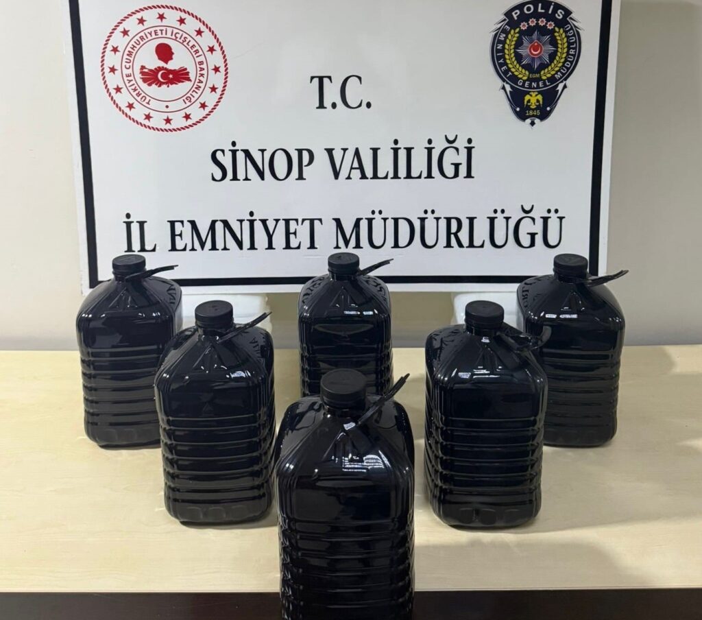 sinop gerzede 30 litre etil alkol ele gecirildi habermeydan e1755527462277