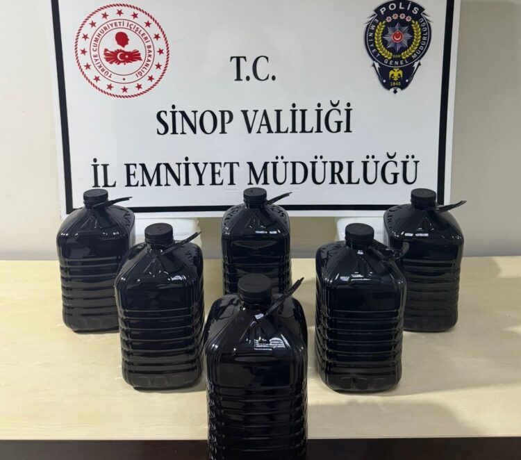 sinop gerzede 30 litre etil alkol ele gecirildi habermeydan e1755527462277