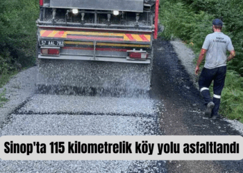 Sinop’ta 115 kilometrelik köy yolu asfaltlanıp hizmete sunuldu!