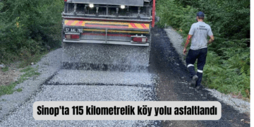 Sinop’ta 115 kilometrelik köy yolu asfaltlanıp hizmete sunuldu!