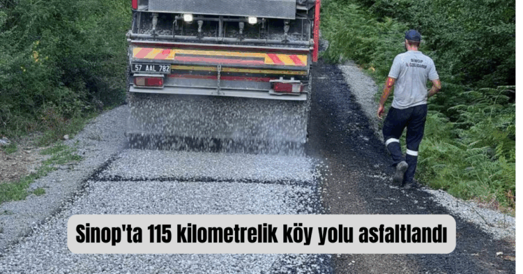 sinopta 115 kilometrelik koy yolu asfaltlanip hizmete sunuldu habermeydan