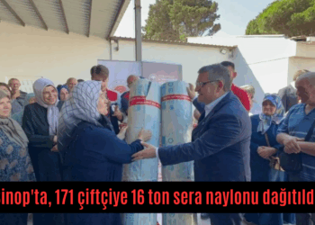 Sinop’ta, 171 çiftçiye 16 ton sera naylonu dağıtıldı!