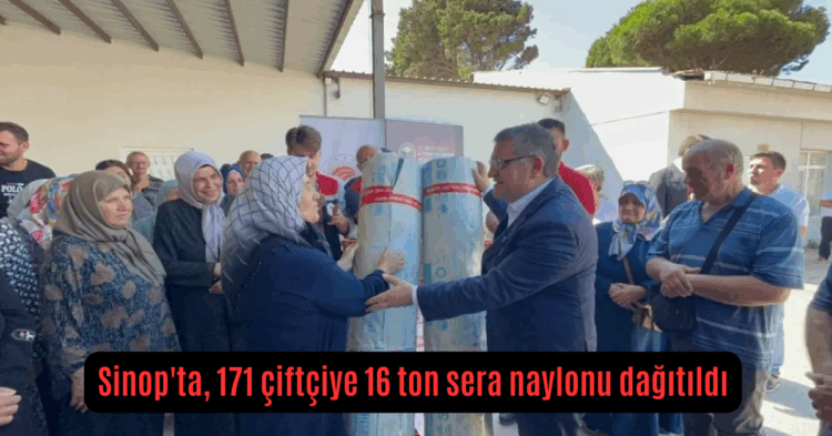 sinopta 171 ciftciye 16 ton sera naylonu dagitildi habermeydan