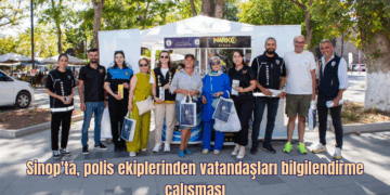 Sinop’ta, polis ekiplerinden vatandaşları bilgilendirme çalışması!