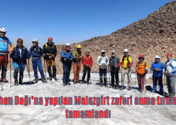 Süphan Dağı’na yapılan Malazgirt zaferi anma tırmanışı tamamlandı!