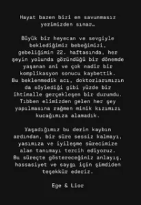 Ege Kokenli Bebegini kaybetmisti3 habermeydan