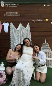 Irem Helvacioglu baby shower partisinden kareler3 habermeydan