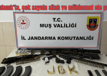 Muş Bulanık’ta, çok sayıda silah ve mühimmat ele geçirildi!