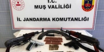 Muş Bulanık’ta, çok sayıda silah ve mühimmat ele geçirildi!