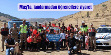 Muş’ta, jandarmadan öğrencilere uygulamalı ziyaret!
