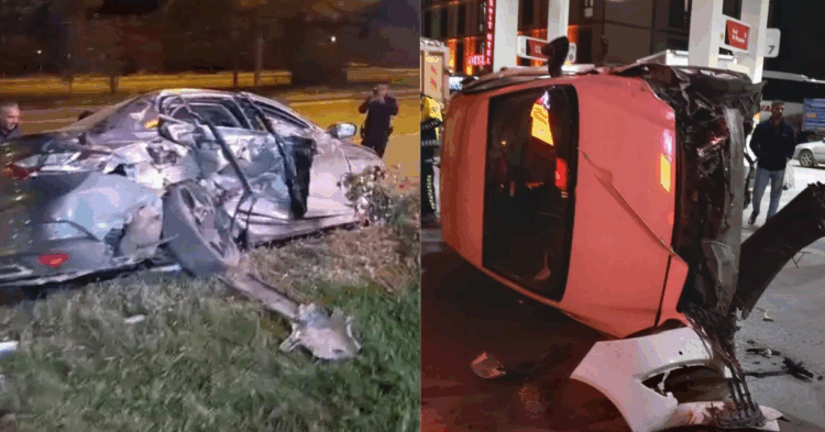 musta trafik kazasi 1 agir 2 yarali habermeydan