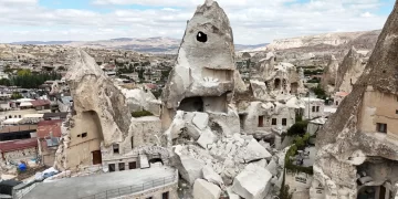 Göreme’de milyonlarca yıllık peribacası yıkıldı: Sebebi belli oldu