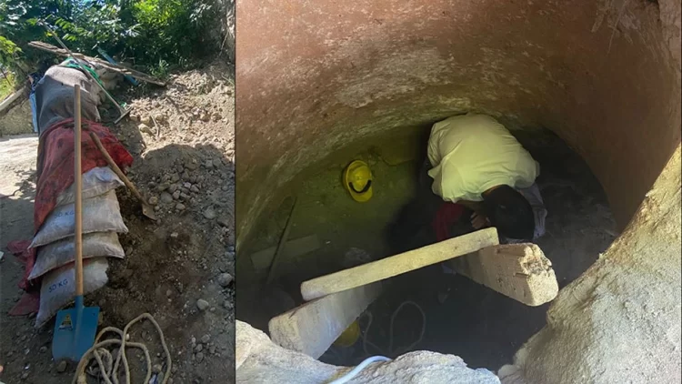 Rüyasında define gördü, tünel kazarken yakalandı.