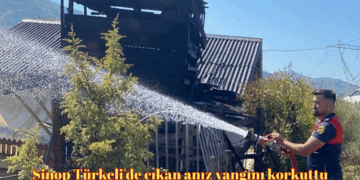 Sinop Türkeli’de çıkan anız yangını korkuttu!