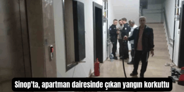 Sinop’ta, apartman dairesinde çıkan yangın korkuttu!