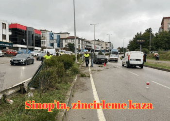 Sinop’ta, zincirleme kaza: 1 yaralı