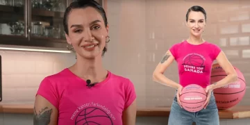 Birce Akalay “Pembe Top”la sahada: Meme kanseri farkındalık mesajı