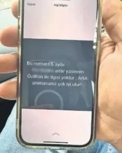Yasemin Ergenenin eski telefon hattini satin aldi1 habermeydan